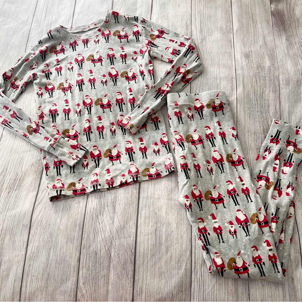 Gap kids Santa Christmas pajamas